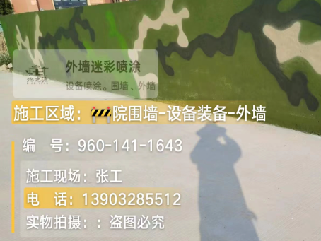邢台 迷彩漆喷涂价格（按平方米计费）